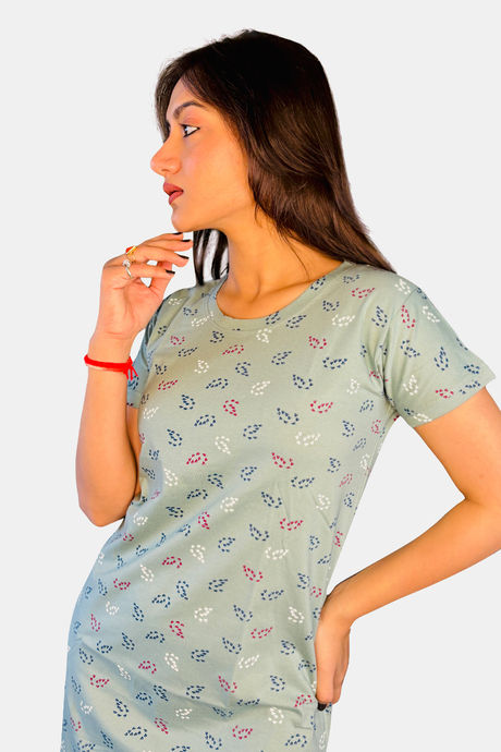 Sweetmoon Long T Shirt Nightdress - Blue — image 5